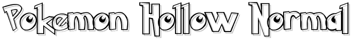 Pokemon Hollow Normal font